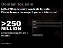 Tablet Screenshot of lottobtc.com